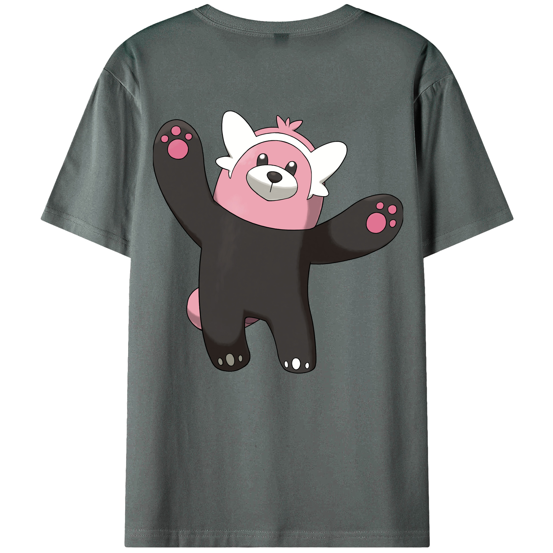 （画像用） ポケットモンスター Pokémon 綿100％ メンズ半袖Tシャツ（バックプリント） 通気性